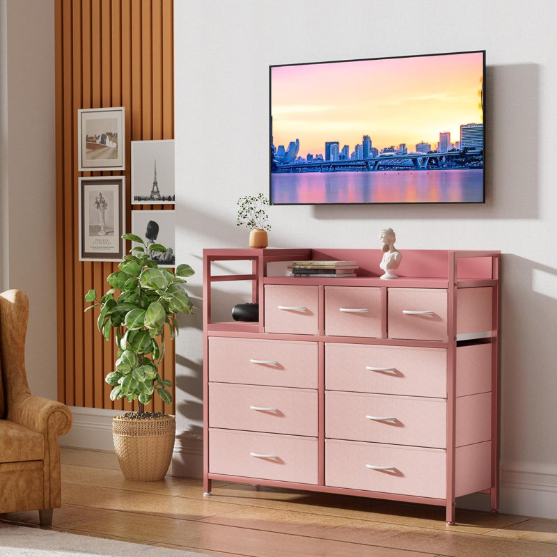 Anastasya Accent Cabinet, Pink