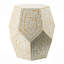 Tabouret Capiz Hexagonal 18 po x 18 po x 21 po