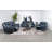 Holcombe Upholstered Motion Recliner Chair Blue