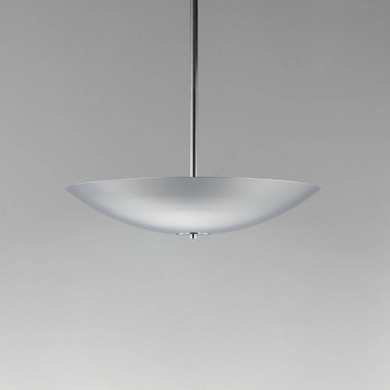 Vesta 1 - Light LED Pendant, Polished Chrome, Polished Chrome, 5.75" H x 36.5" W x 36.5" D