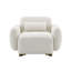 Chaise d'appoint pivotante, idéale pour le salon ou la chambre à coucher