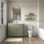 Armoire de salle de bain en bois massif prêt à assembler avec comptoir Shaker - comptoir non inclus-124300647