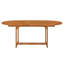 Cerian Oval Eucalyptus Extendable Outdoor Dining Table With Umbrella Hole , 150cm cm W 100cm cm D