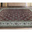 Tapis rouge et crème noué à la main de haute qualité