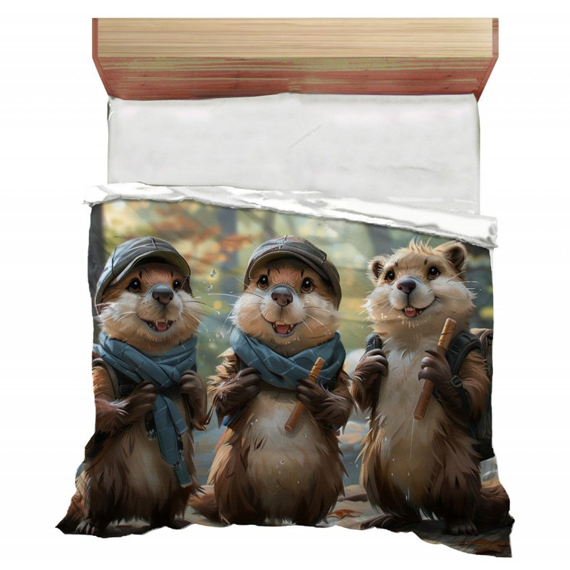 Édredon en microfibre / polyester Otters Group, Édredon simple