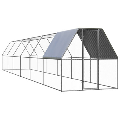Cage à poules avec cage en acier galvanisé