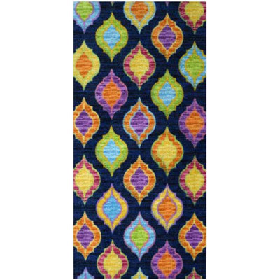 Tapis bleu Paisley
