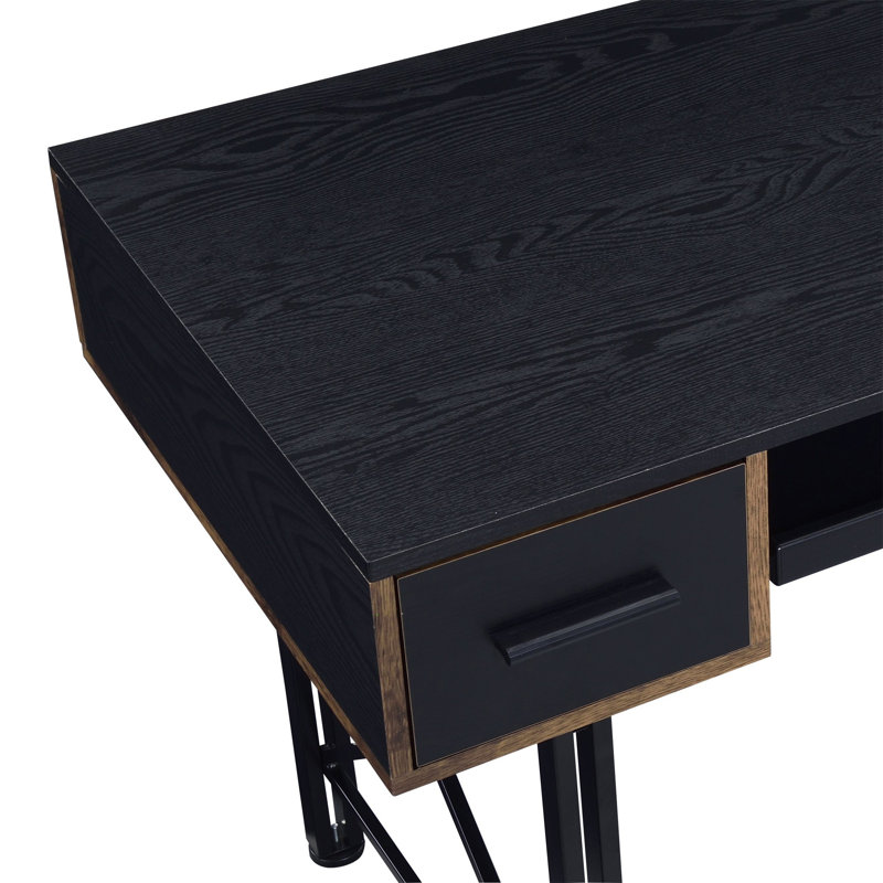 Settea  Finish Computer Desk (Not Including Office Chairs), Black