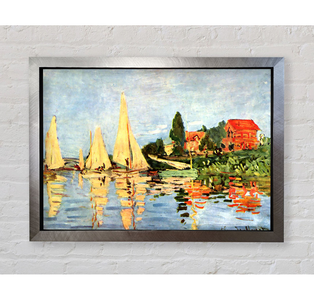 Regatta bei Argenteuil von Claude Monet - Einzelne Bilderrahmen Kunstdrucke