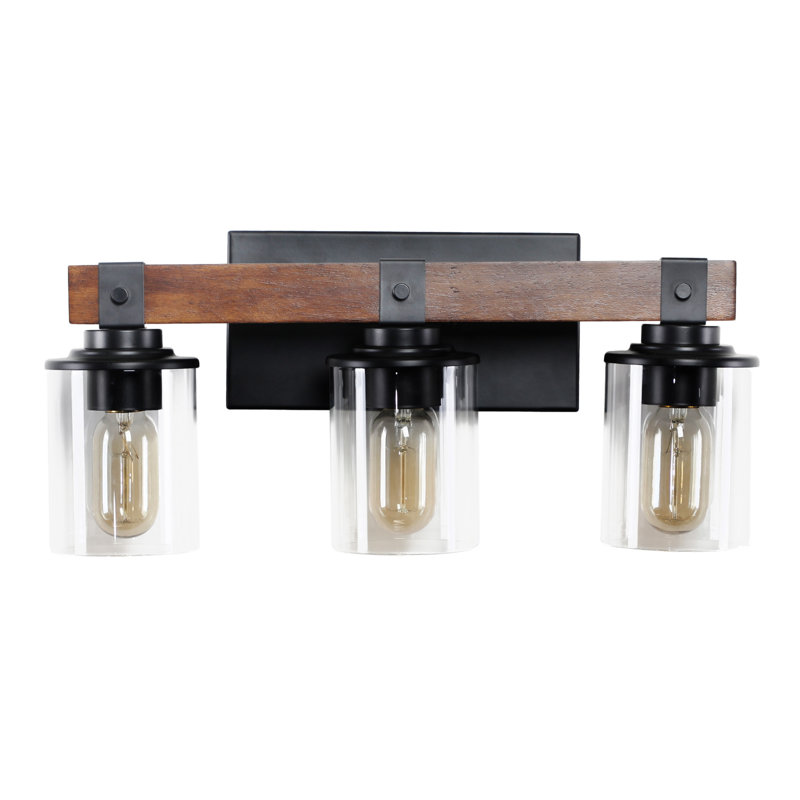 19" Rustic 3-Light Vanity Light