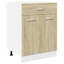 Kitchen Cabinet Set Lyon  Sonoma Oak Engineered Wood
