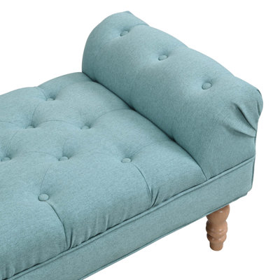 Banc de bout capitonné à boutons
