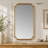 Gold Scalloped Wood Wall Mirror