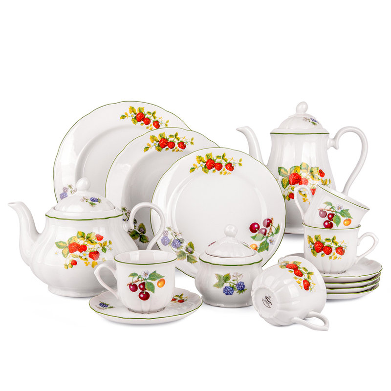 Théière en porcelaine bohémienne