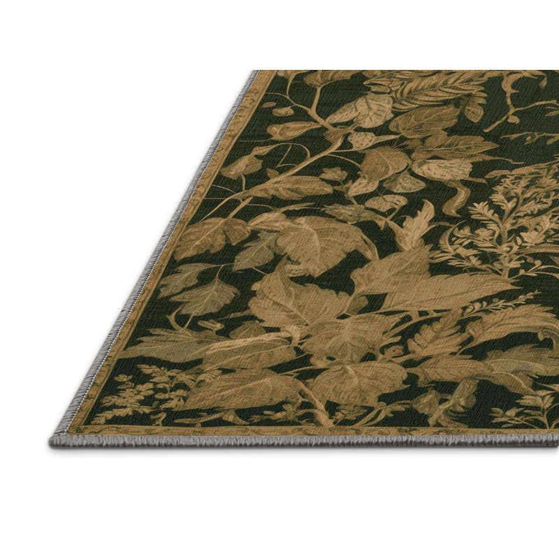 Tapis brun lavable à la machine, Tapis de couloir 2 pi x 4 pi