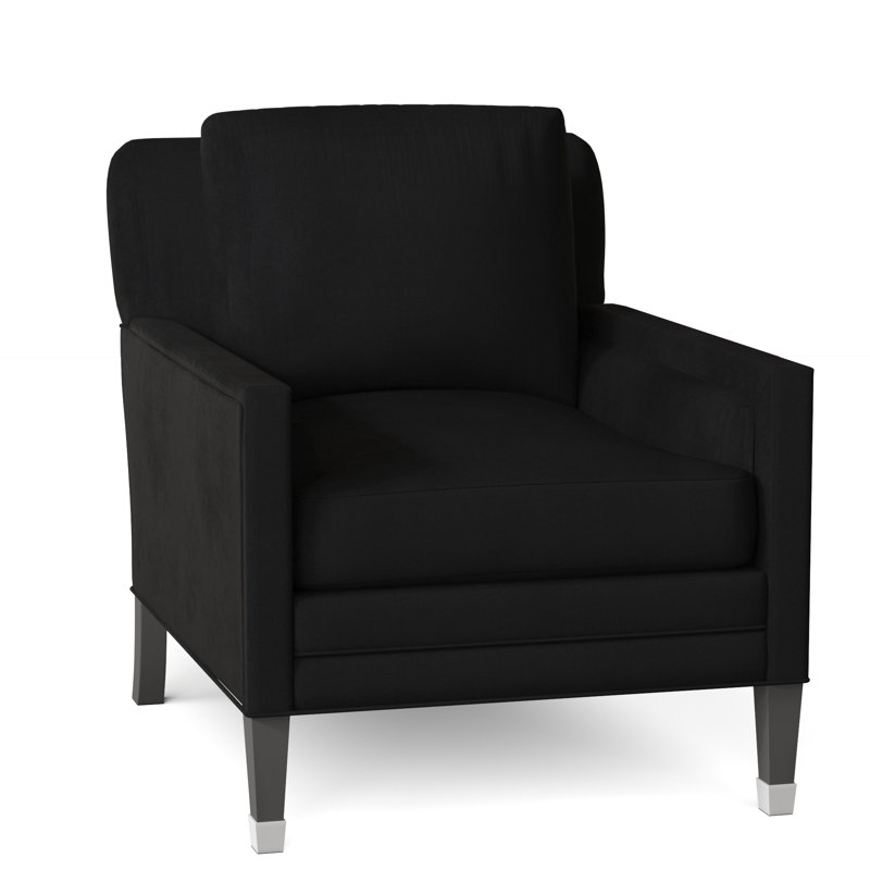 Fauteuil à coussin de 38 po Capucine, Ébène Aubrey