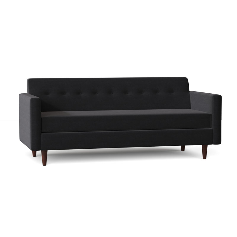 Floodwood Upholstered 77.5'' Sofa, Akiko Graphite Performance