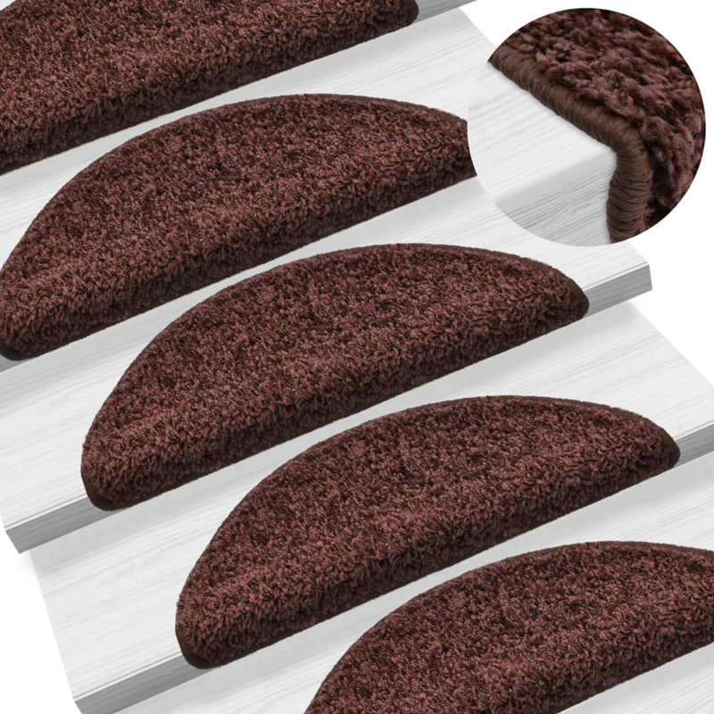 Stair Mats Brown, 10.56cm x 25cm