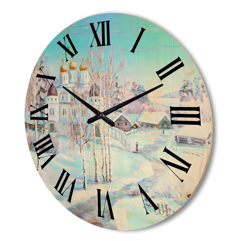 Horloge murale en bois, Grand