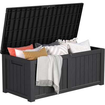 Kazoo 120 Gallons Water Resistant Resin Lockable Deck Box