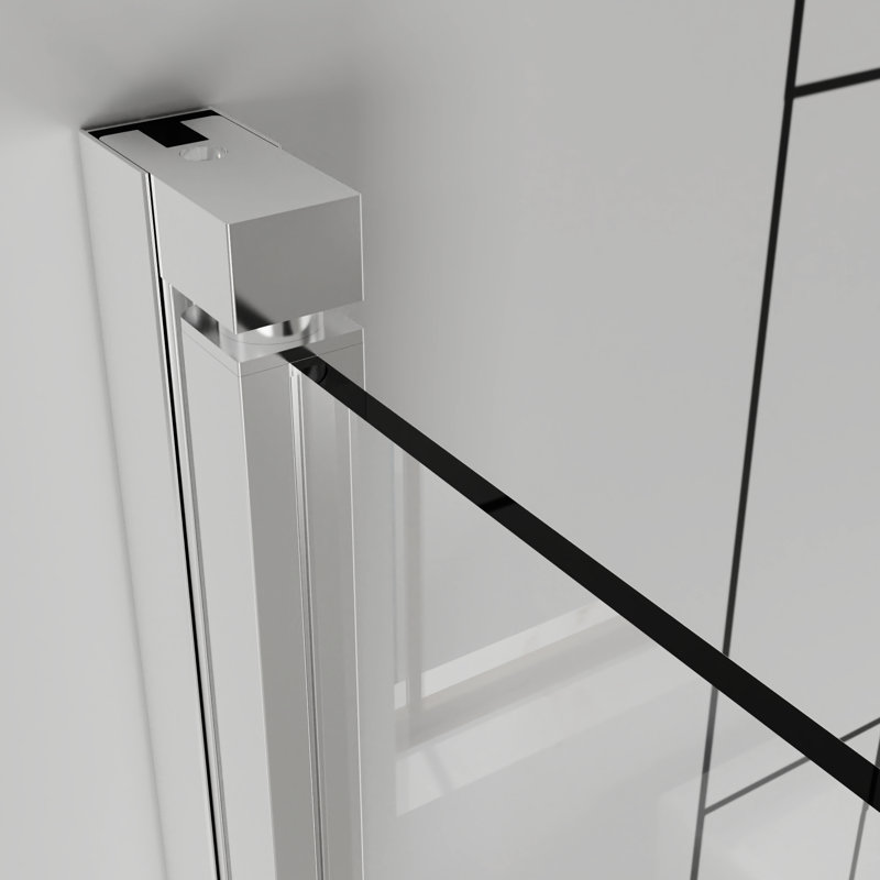72 In. High Bi - Fold Swing Pivot Shower Door With 6Mm Tempered Glass, Corrosion Hinges, And Silent Switching Mechanism 32 33 Inches Wide Glass Aluminum Frame, Reversible Right/Left Opening, Rust