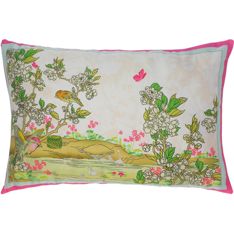 Bohemian Silk Camouflage Cotton Reversible Throw Pillow