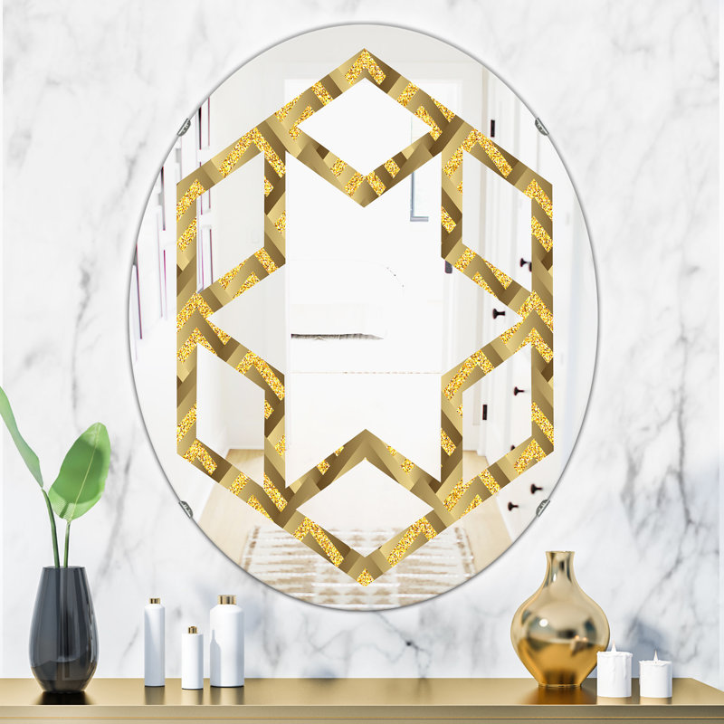 Miroir mural Hexagon Star, H 31,5 po x l 23,7 po