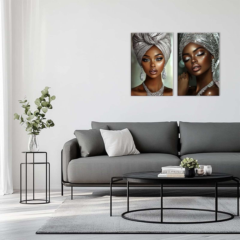 2 Piece Wrapped Canvas Wall Art