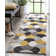 Good Vibes Christifer Geometric Gold/Gray/Black Area Rug