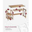 Bureau de style campagnard avec tablettes réversibles ouvertes Mondni