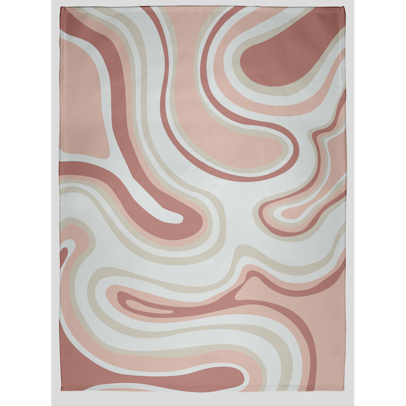 Jeté Agate Spring, L 60 po x L 80 po, Mauve rouillé