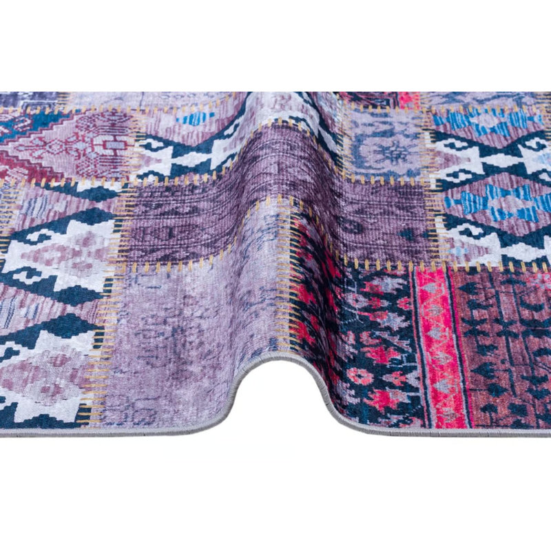 Tapis intérieur / extérieur en coton Sarika, Rectangle 3 pi 3 po x 6 pi 7 po