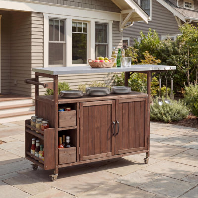 Chariot de cuisine pour l'extérieur 54,33 "Farmhouse