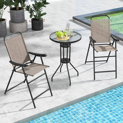 Orlandria Outdoor 24.5'' Counter Stool