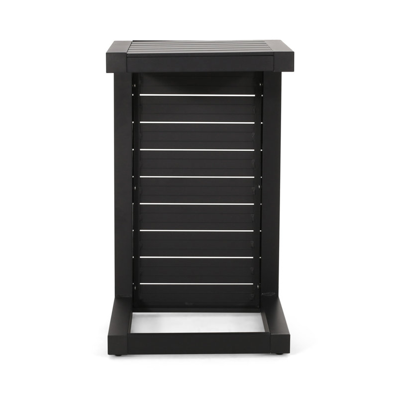 C-Shaped Table Grey, Black