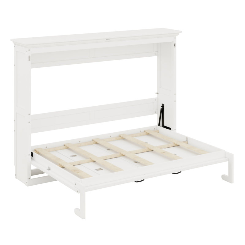 Lit escamotable multifonctionnel pour espaces restreints, Blanc