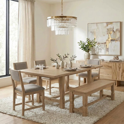Julio 6-Piece Dining Set with Bench