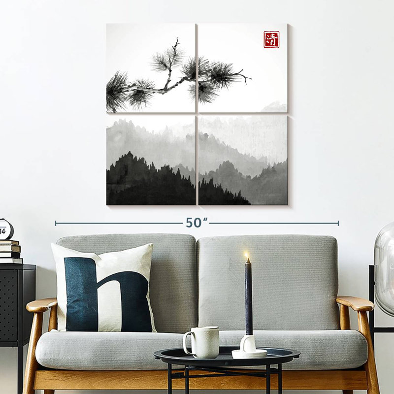 Forêt japonaise Harnek, H 32 po x l 32 po