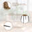 7 Piece Dining Set For 6, 6 Suede Chairs And 1 Table, Black Metal Legs, 63" X 35" Table, Ergonomic Design, Brown