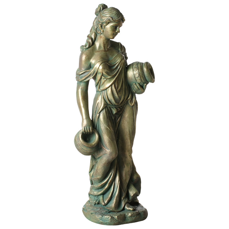 Water Resistant Fiberstone Clay Garden Statue