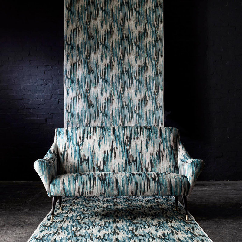 Azuri Fabric, Gold/Pewter