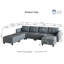 Canapé modulaire en U avec repose-pieds 7 pièces Zendajas-393926508