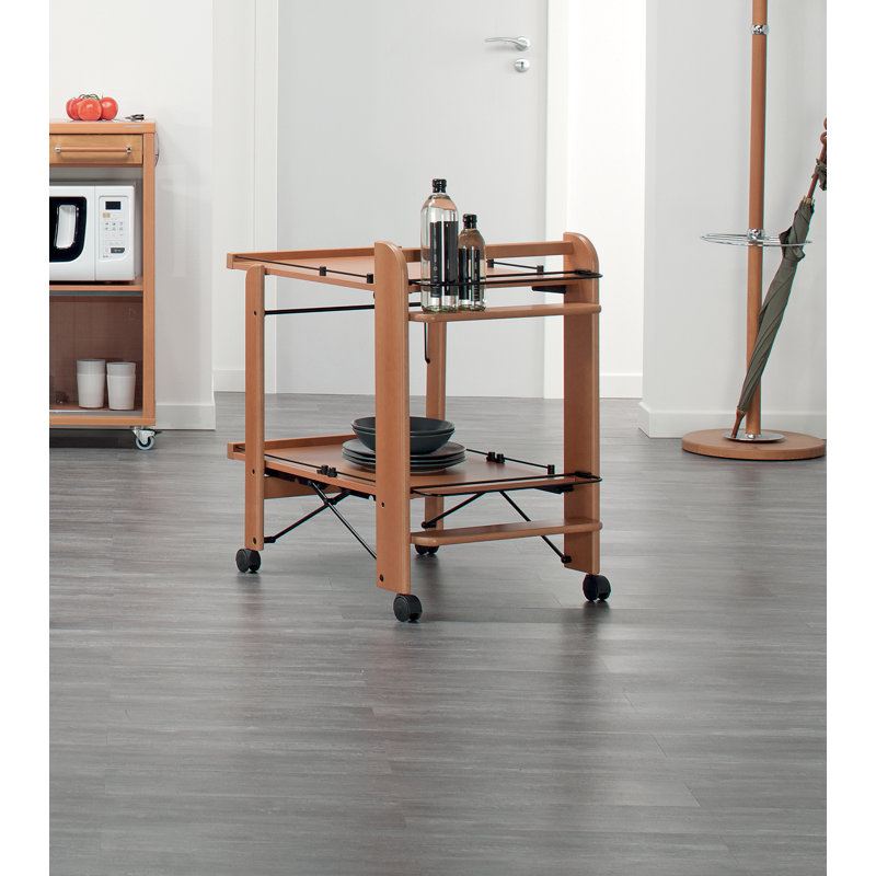 Solid Wood Bar Cart, Walnut