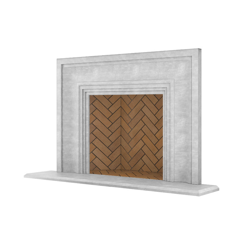 Verona Fireplace Surround, Travetine Gray