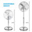 Tower Metal Pedestal Fan with 3 Speeds, Automatic Oscillation, 16, 50W-129104675