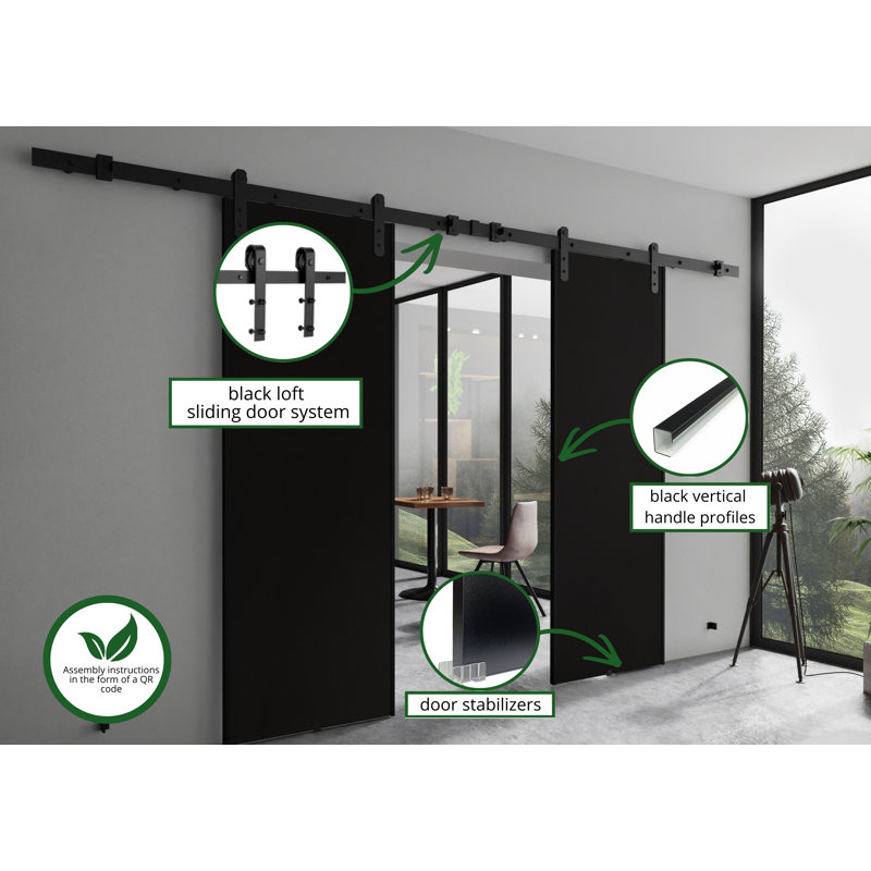 Door, 132cm x 205cm, Black
