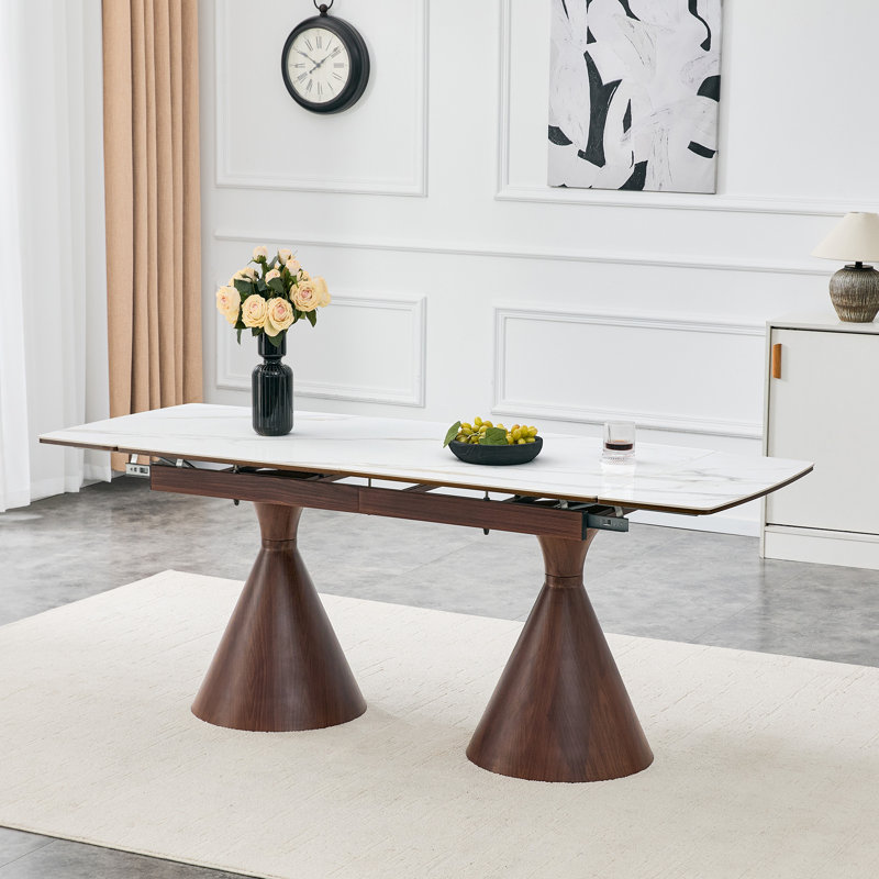 Tables de salle à manger extensibles (table seulement, sans chaises, avec plateau et pieds)