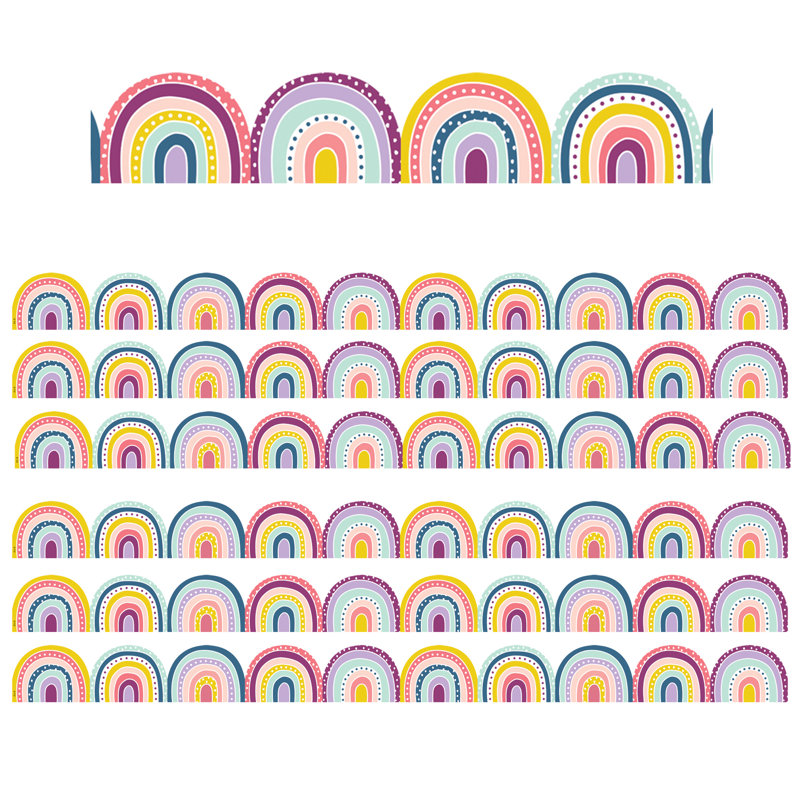 Bordure de découpe Oh Happy Day Rainbows