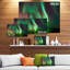 « green northern lights aurora », reproduction de photo sur toile tendue-19241055