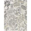Tapis à bordure florale bleu verger/beige-107360964